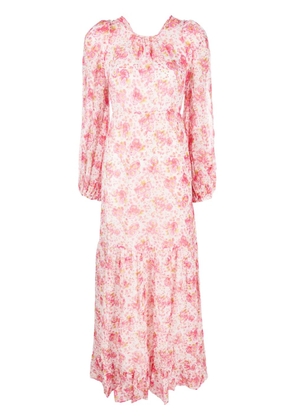 byTiMo floral-print cut-out detailing dress - Pink