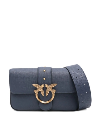 PINKO Love Birds buckle-embellished satchel - Blue