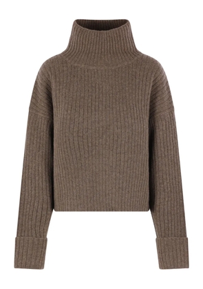 Le Kasha ribbed roll-neck sweater - Brown