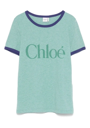 Chloé logo-print T-shirt - Green