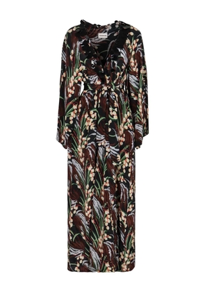 P.A.R.O.S.H. printed crepe dress - Black