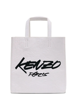Kenzo small smooth-leather tote bag - White