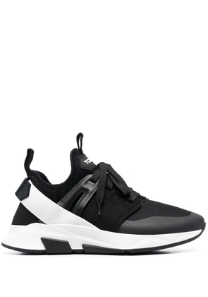 TOM FORD Jago panelled logo-patch sneakers - Black