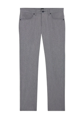 BOSS mélange-effect slim-fit trousers - Grey