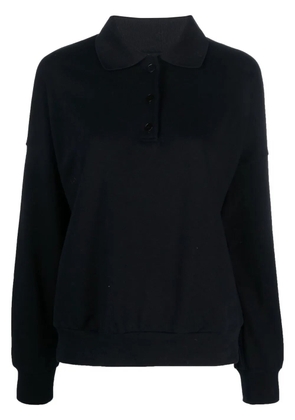 The Row long-sleeved polo jumper - Blue