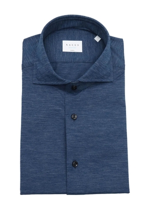 Xacus spread-collar shirt - Blue