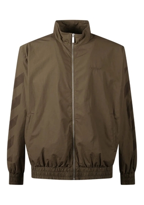 Off-White Diagonal bomber jacket - Brown