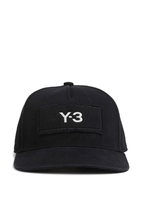 Y-3 logo-patch cap hat - Black