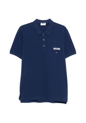 Moschino logo-print polo shirt - Blue