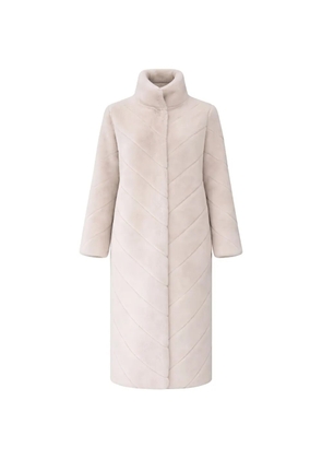 Giovanni Paris Madone long faux fur coat - Neutrals