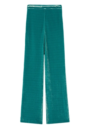 Jil Sander velvet straight-leg trousers - Green