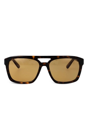 GCDS rectangle sunglasses - Brown