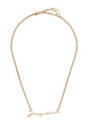 Jacquemus logo-lettering necklace - Gold