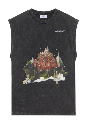 Off-White landscape arrow tank top - Grey