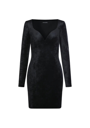 Balenciaga sweetheart-neck dress - Black