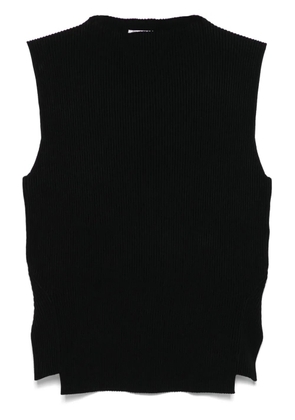 Victoria Beckham ribbed-knit vest - Black
