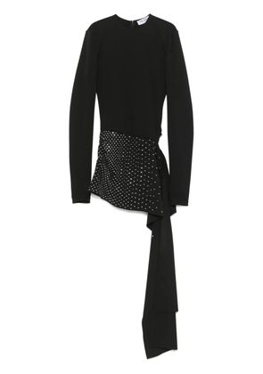 The Attico asymmetric mini dress - Black
