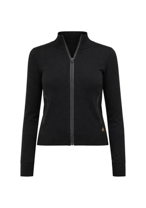 bioma high-neck zip cardigan - Black