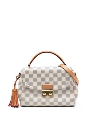 Louis Vuitton Pre-Owned 2017 Damier Azur Croisette satchel - White