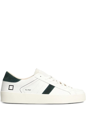 D.A.T.E. leather-panelled suede sneakers - White