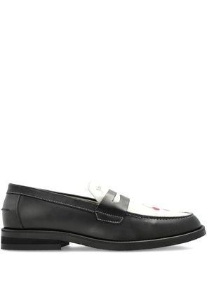 DUKE & DEXTER Wilde cherry penny loafers - Black