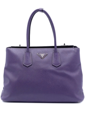 Prada Pre-Owned 2010-2025 Saffiano Cuir Turnlock Twin satchel - Purple