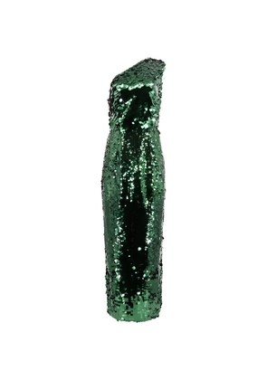 Bronx and Banco Farah sequin one shoulder dress - Green