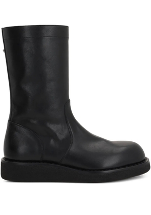 Ann Demeulemeester side-zip round-toe boots - Black