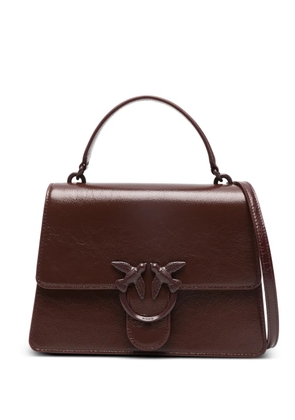 PINKO Love One logo-plaque tote bag - Red