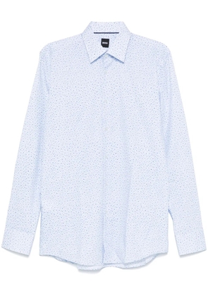 BOSS floral-print shirt - Blue