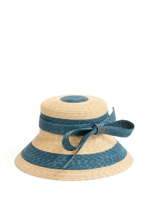 Valentino Garavani straw bow signature bucket hat - Neutrals