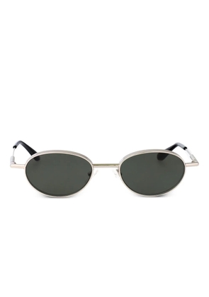 Alexander McQueen Eyewear oval-frame sunglasses - Silver