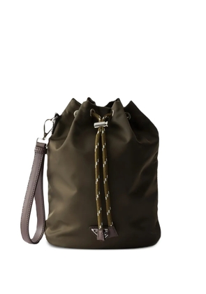 Prada logo-detail drawstring pouch - Green