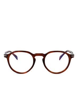 Eyewear by David Beckham round-frame glasses - Brown