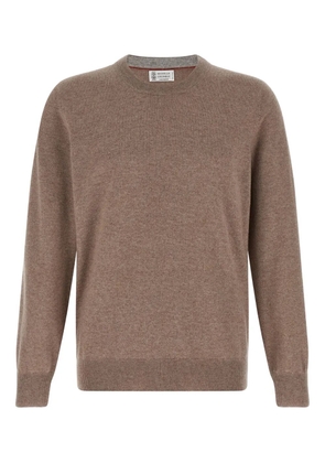 Brunello Cucinelli crew-neck cashmere sweater - Brown