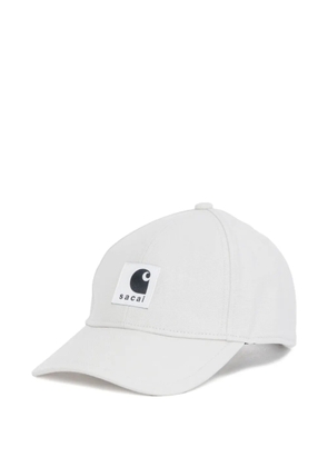sacai duck cotton cap - White