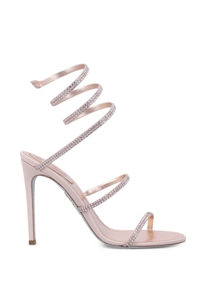 René Caovilla Cleo rhinestone spiral pumps - Pink