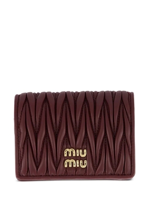 Miu Miu small leather wallet - Red