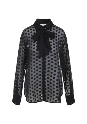 The Frankie Shop polka dot collared shirt - Black