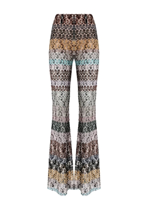 Missoni striped flared trousers - Neutrals