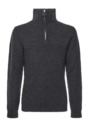 Dolce & Gabbana high-neck zip-up sweater - Grey