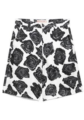 Marni silk shorts - White
