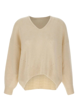 BOSS V-neck sweater - White