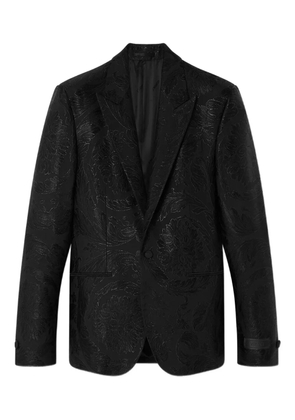 Versace Barocco-jacquard blazer - Black