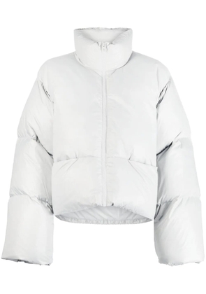 Low Classic high-neck puffer jacket - Grey