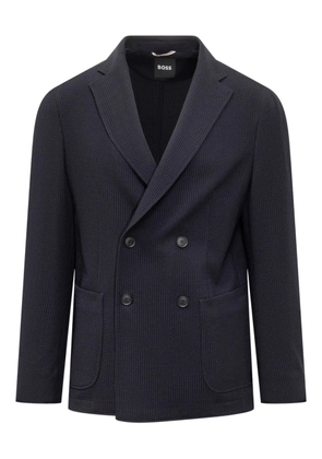 BOSS double-breasted jacket - Blue