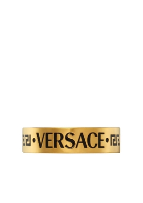 Versace logo-engraved ring - Gold