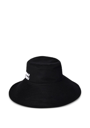 Miu Miu Drill wide-brim bucket hat - Black