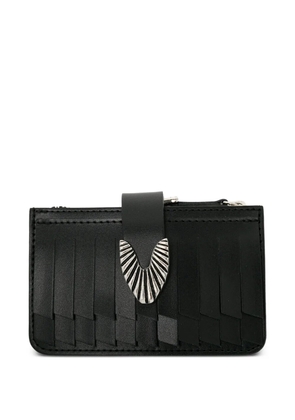 Toga fringed cardholder - Black
