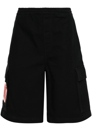 44 LABEL GROUP ID canvas cargo shorts - Black